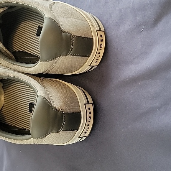 Tommy Hilfiger Grey Canvas Sneakers - Picture 4 of 7